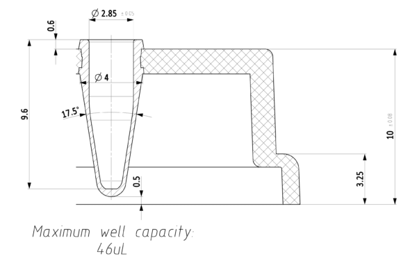 384 well plate dimensions